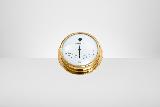 Pendulum Clinometer in brass casing